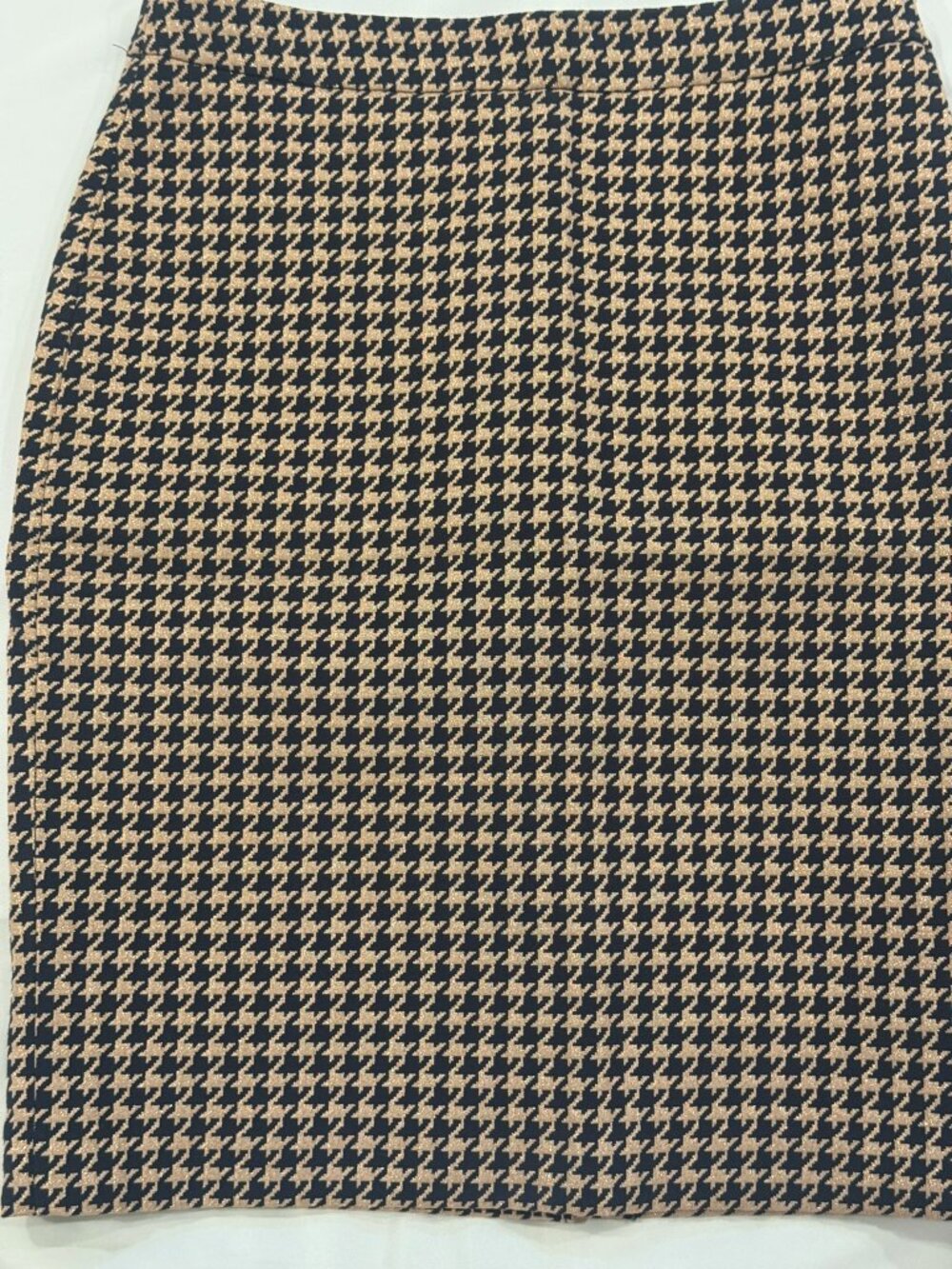 Ann Taylor Black and Gold Pencil Skirt.